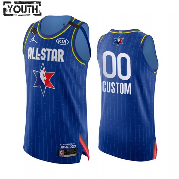 NBA 2020 All-Star Trikot Benutzerdefinierte Jordan Brand Kobe Forever Blau Swingman - Kinder
